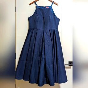 Modcloth Chi Chi London navy gown dress size 16